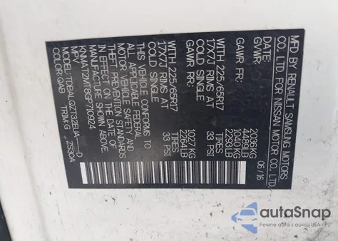 2016 Nissan Rogue S/Sl/Sv from USA, damaged, VIN KNMAT2MT8GP710924